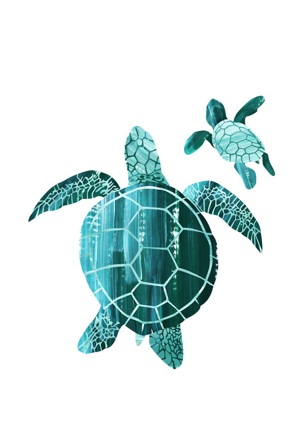 Ilustracja żółwia morskiego