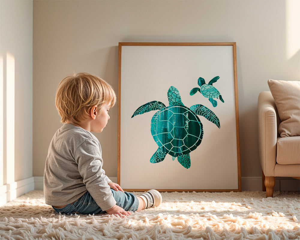 Ilustracja żółwia morskiego