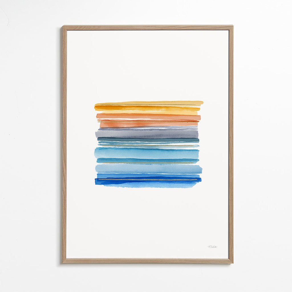 Minimalistyczne pasma akwarelowe