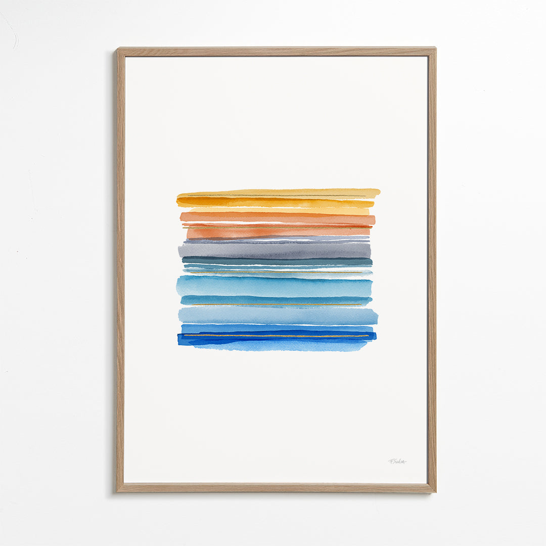 Minimalistyczne pasma akwarelowe
