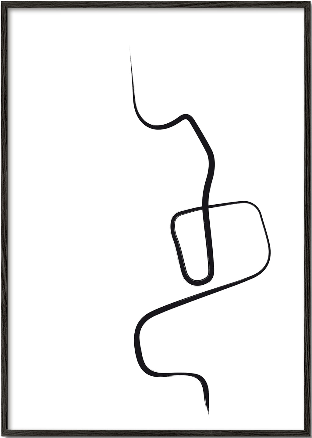 Minimalistyczna praca czarna linia