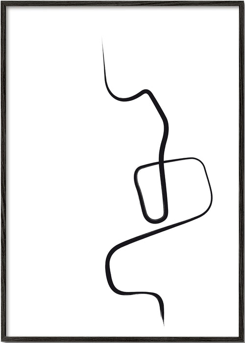 Minimalistyczna praca czarna linia