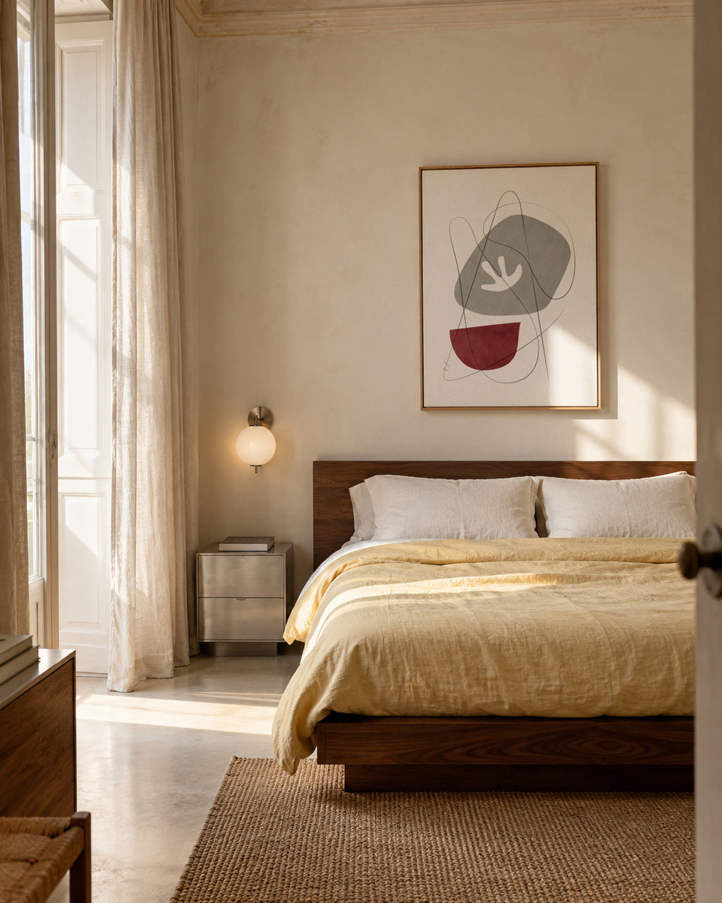 Abstract N 21 - Framed canvas in an interior