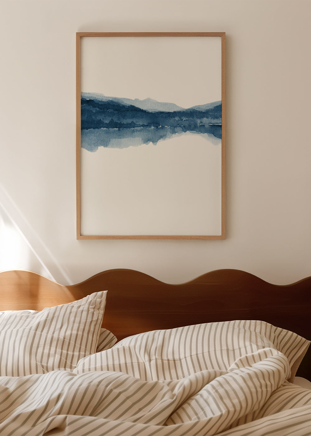 Watercolor Landscape N 17 - Framed poster in an interior