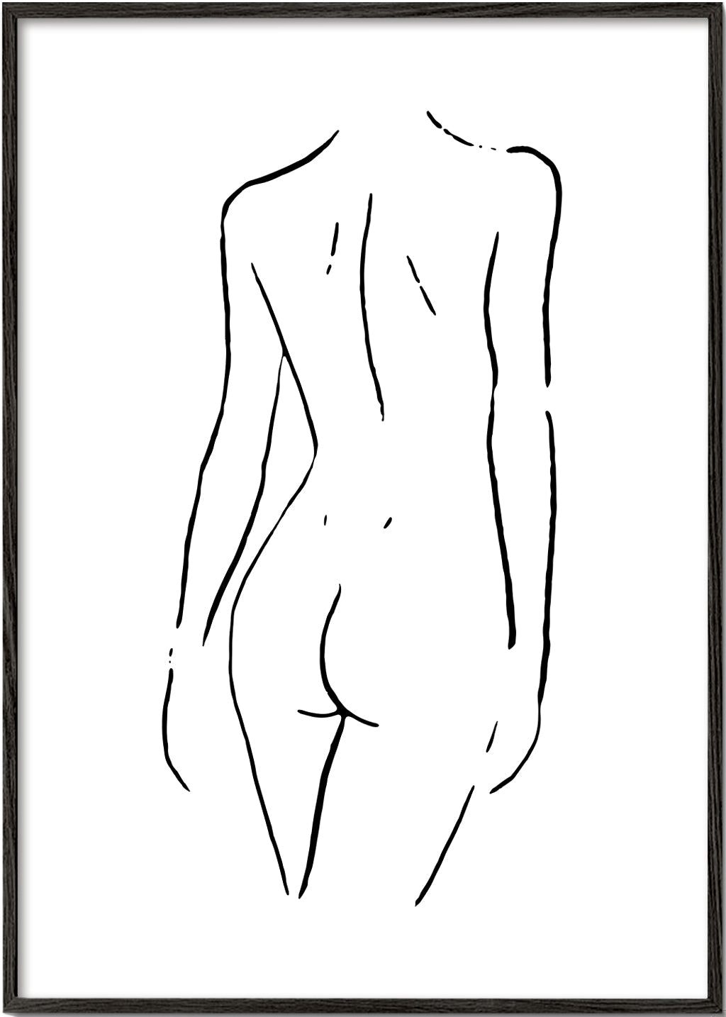 Minimalistyczna ilustracja ciała w liniach