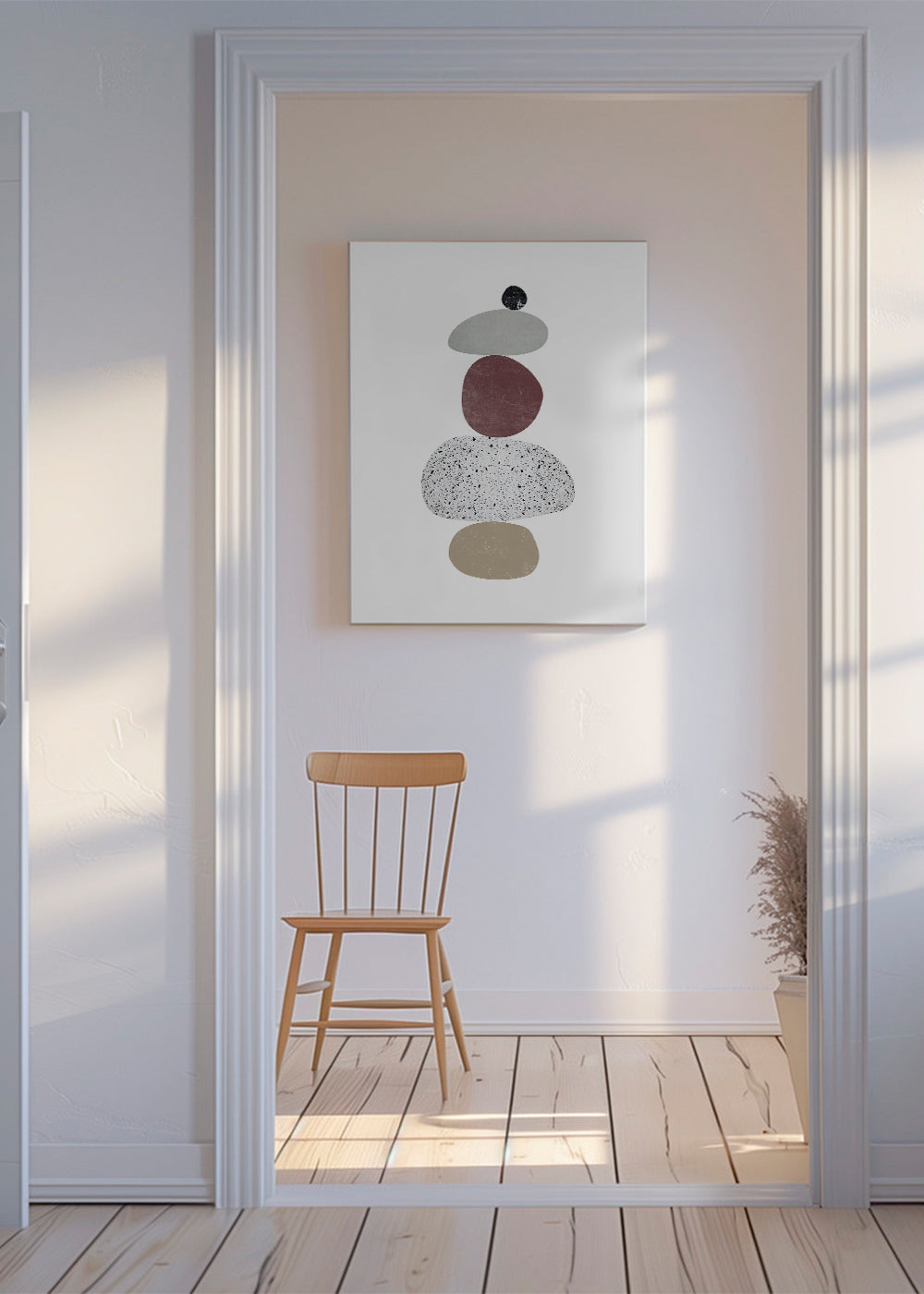 Relaksujący design: ułożone kamienie