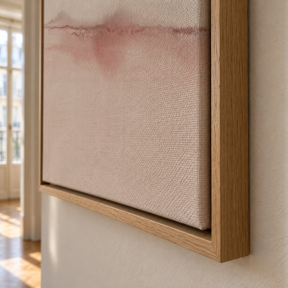 Watercolor Landscape N 30 - Framed canvas detail