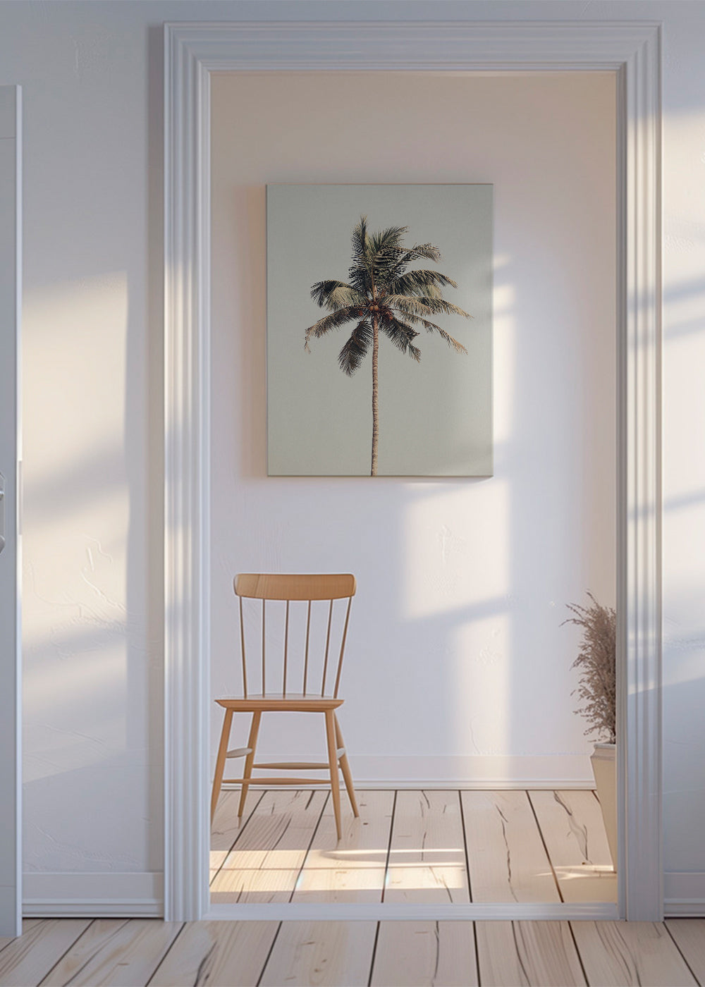 Sztuka krajobrazu: samotna palma w fotografii