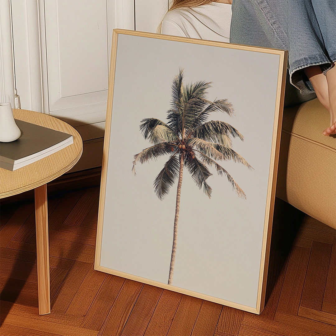 Sztuka krajobrazu: samotna palma w fotografii