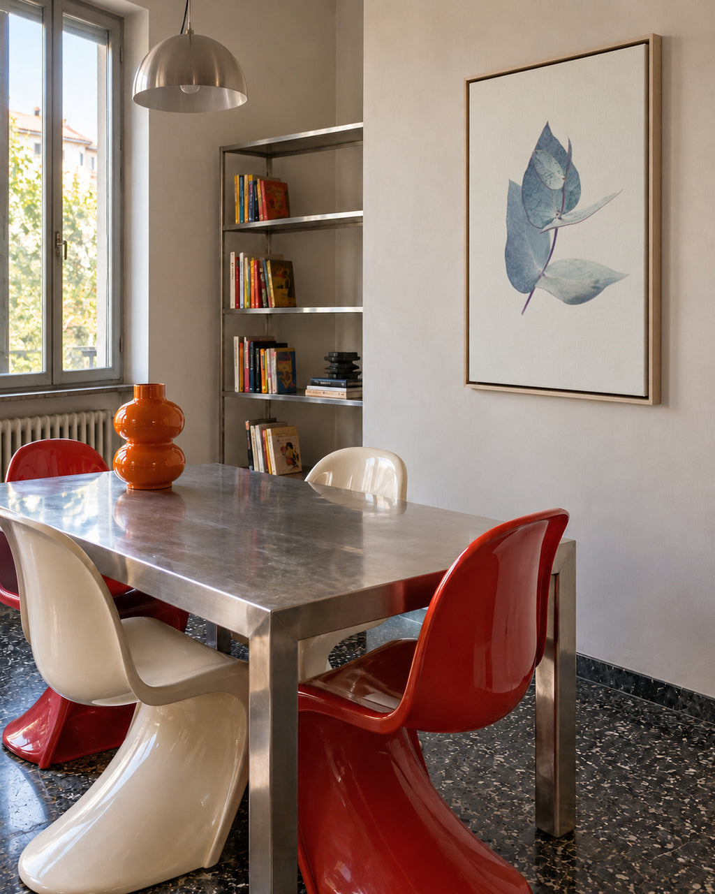 Eucalyptus I - Framed canvas in an interior
