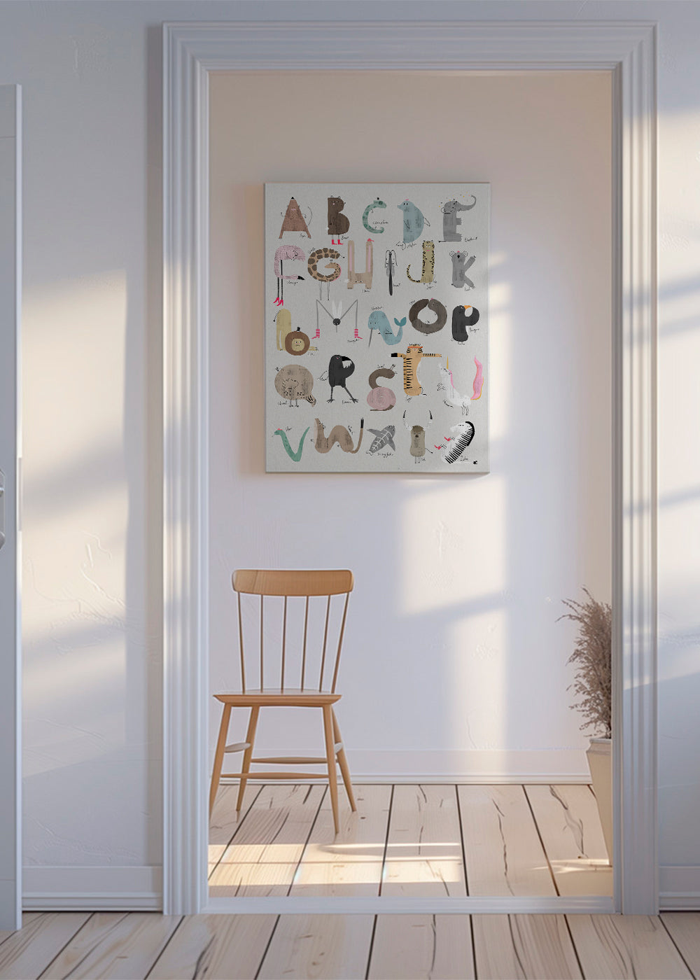 Plakat dziecięcy ABC zwierzęta