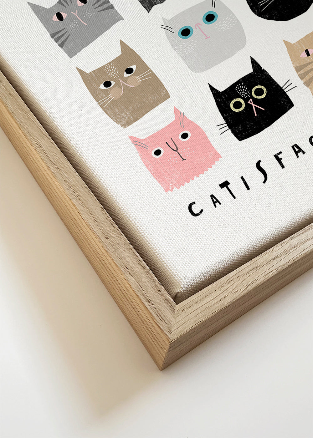 Ilustracja kotów w siatce