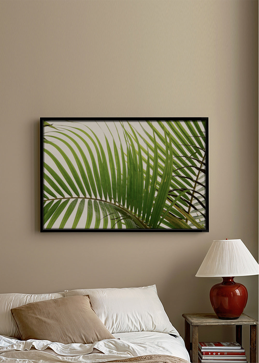 Plakat botaniczny liście palmowe