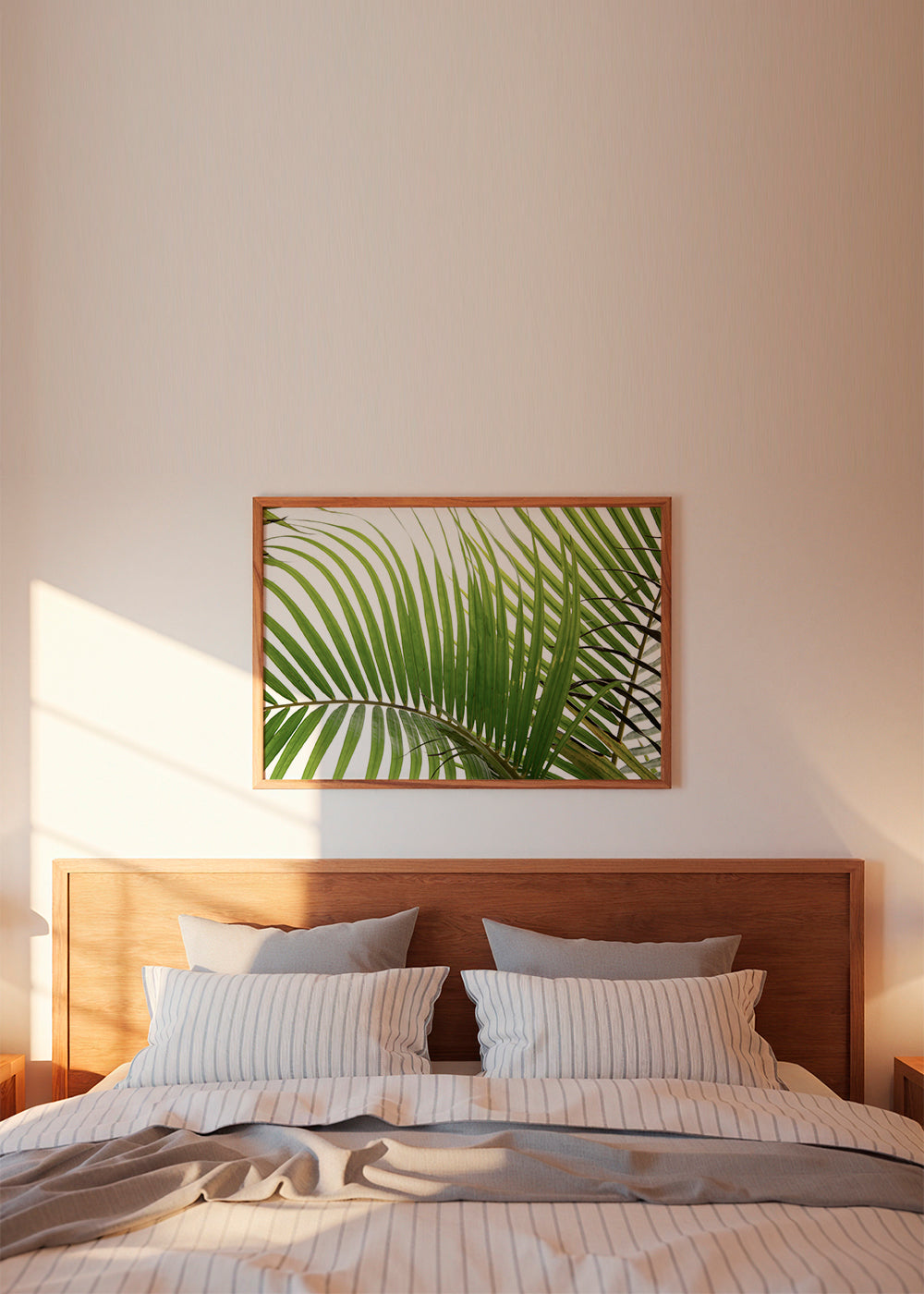 Plakat botaniczny liście palmowe
