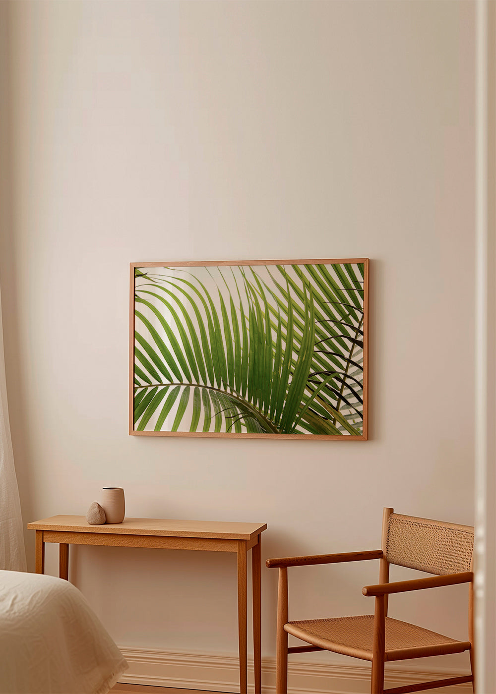 Plakat botaniczny liście palmowe