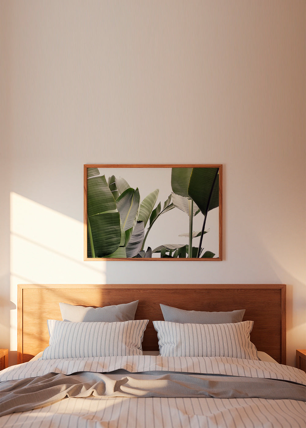 Plakat botaniczny liście palmowe