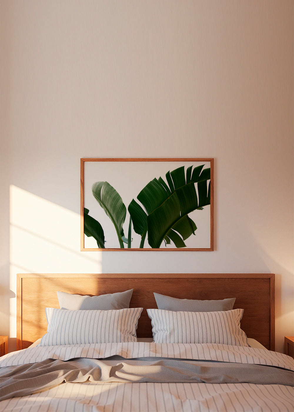 Plakat botaniczny liście palmy