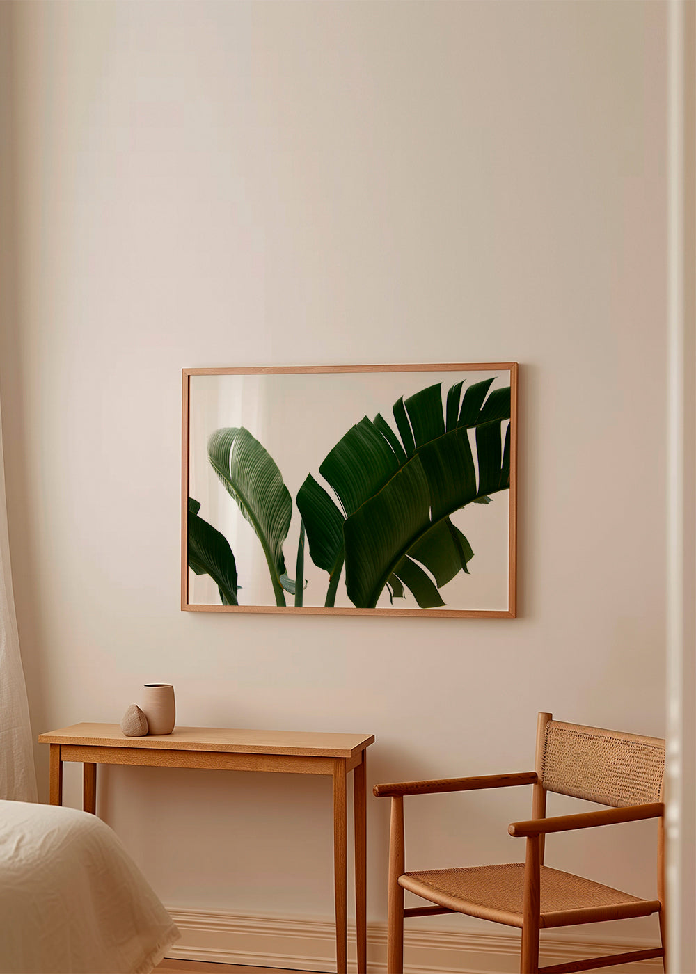 Plakat botaniczny liście palmy