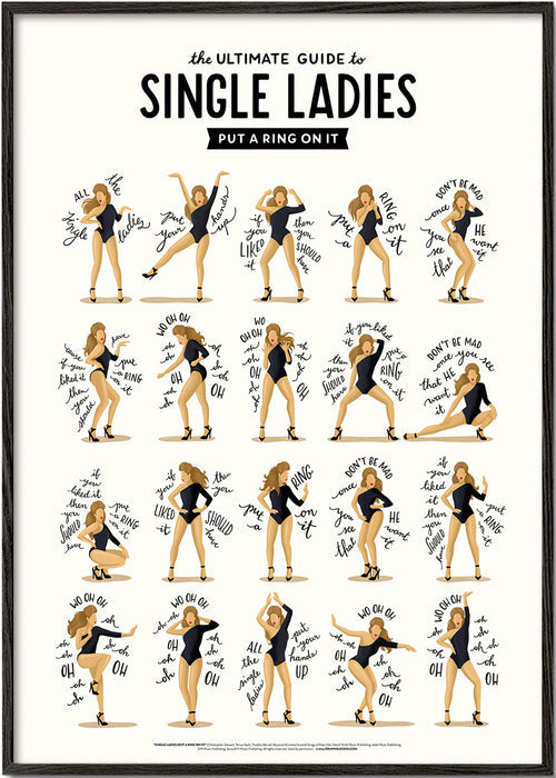 Ilustracja Single Ladies w pozach