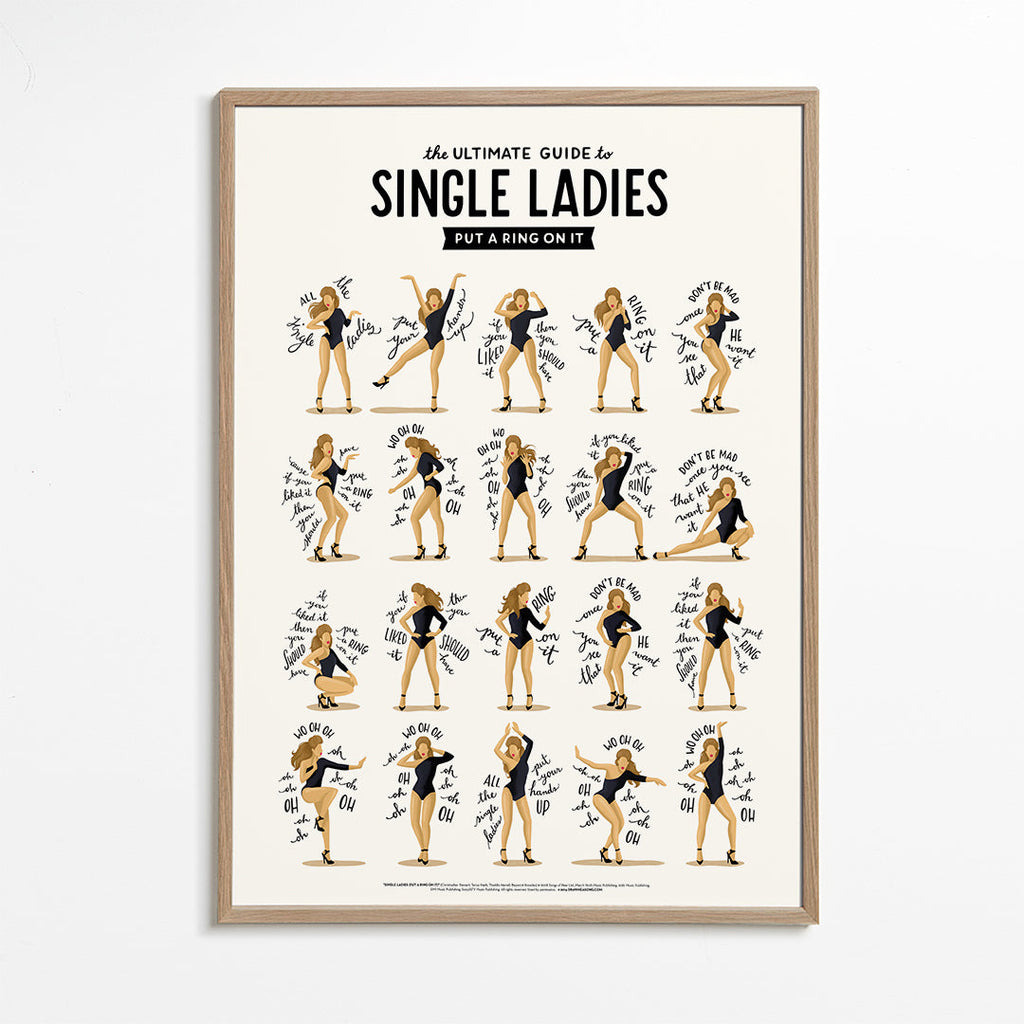 Ilustracja Single Ladies w pozach