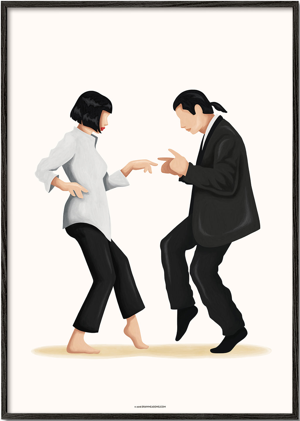 Ilustracja tańczącej pary