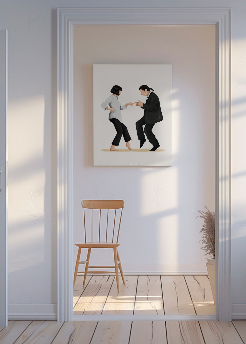 Ilustracja tańczącej pary