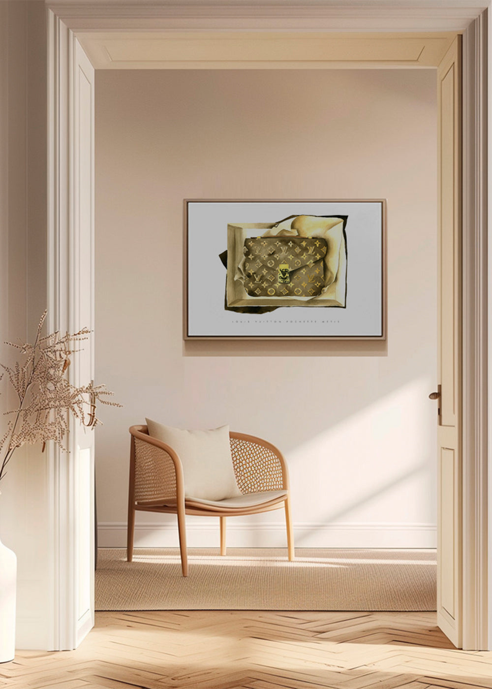 Ilustracja torebki Louis Vuitton