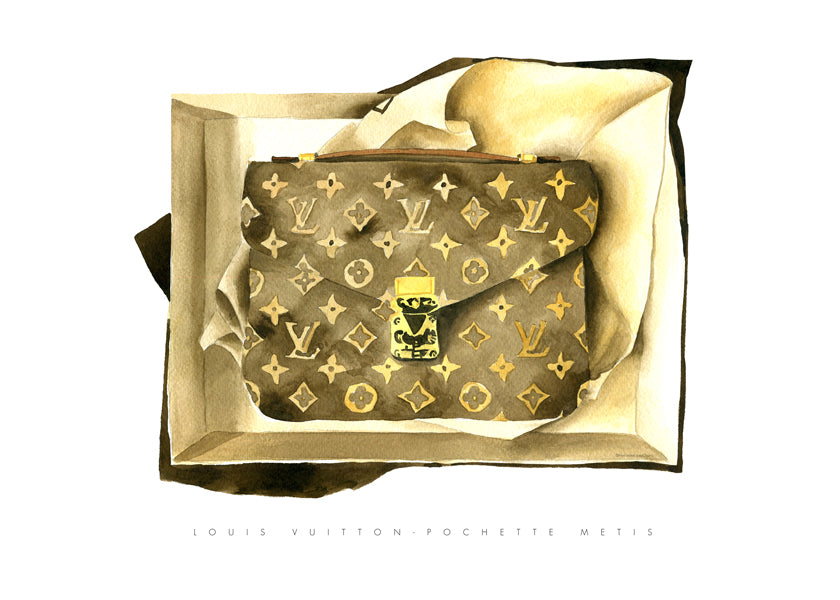 Ilustracja torebki Louis Vuitton