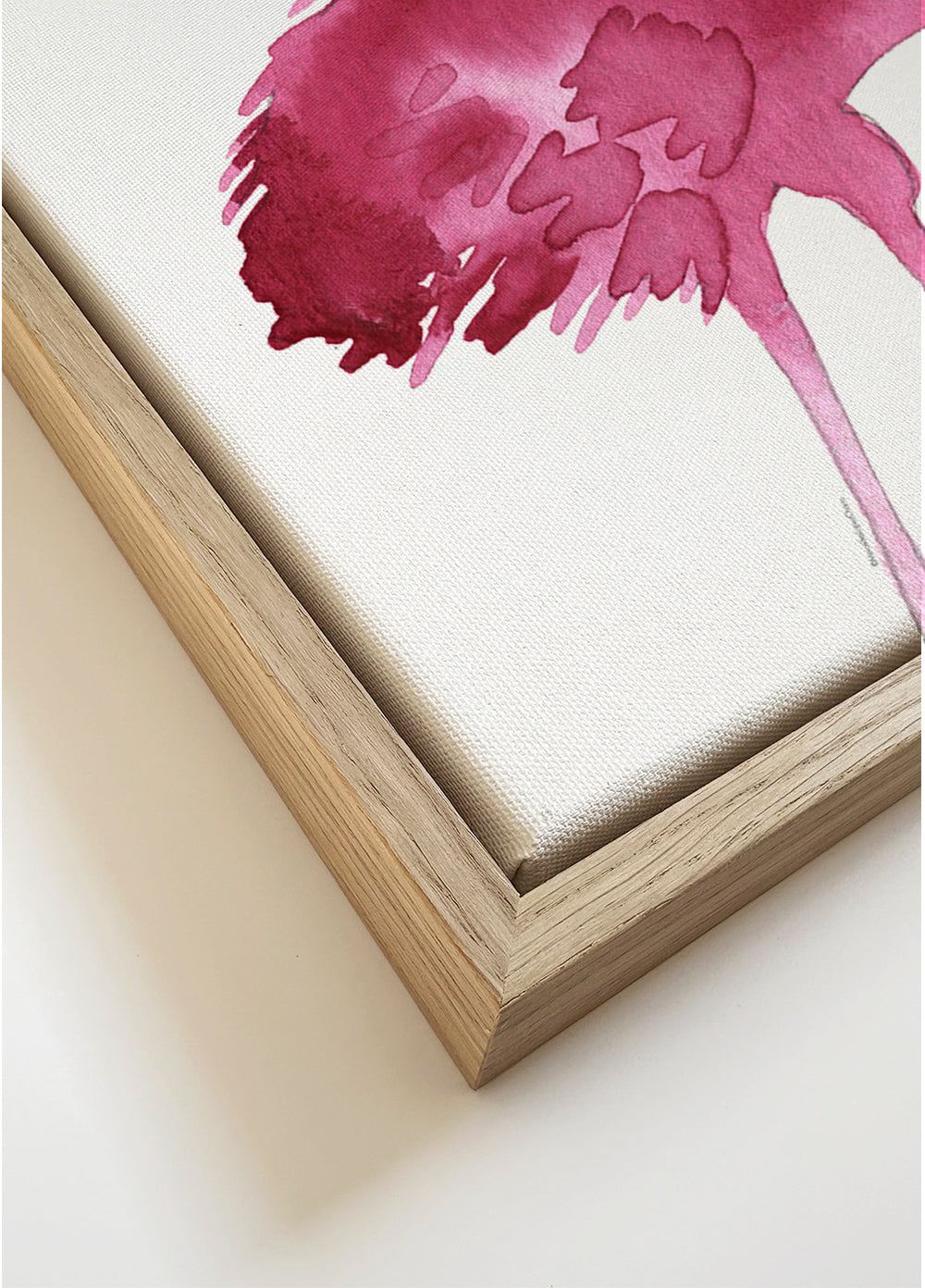 Grafika różowe flamingi akwarela