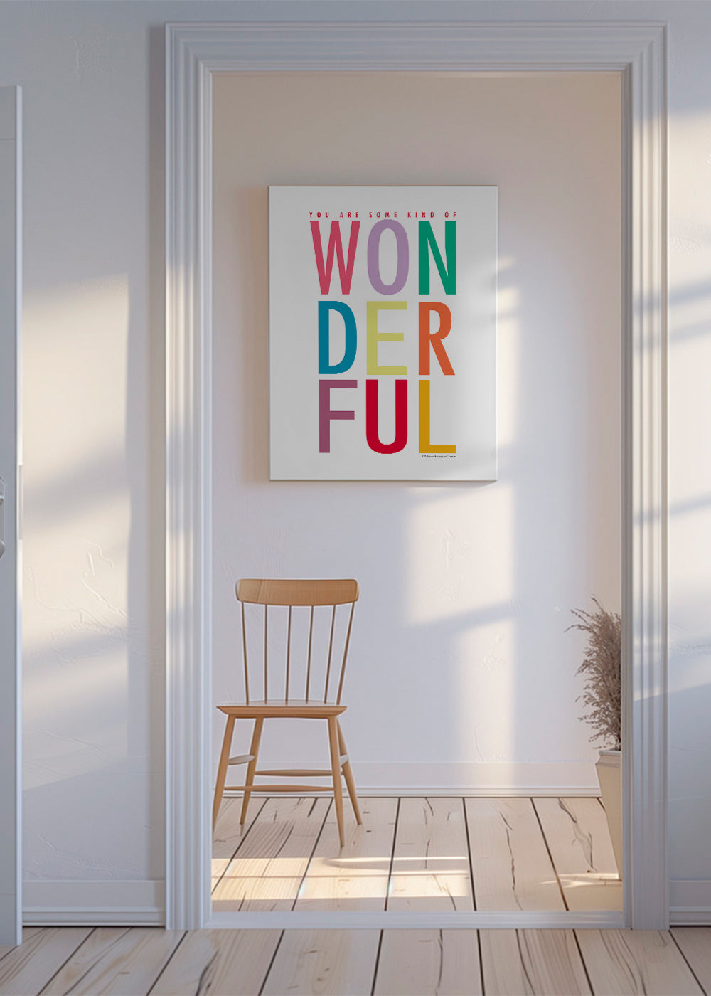 Ilustracja typograficzna z pozytywnym przesłaniem