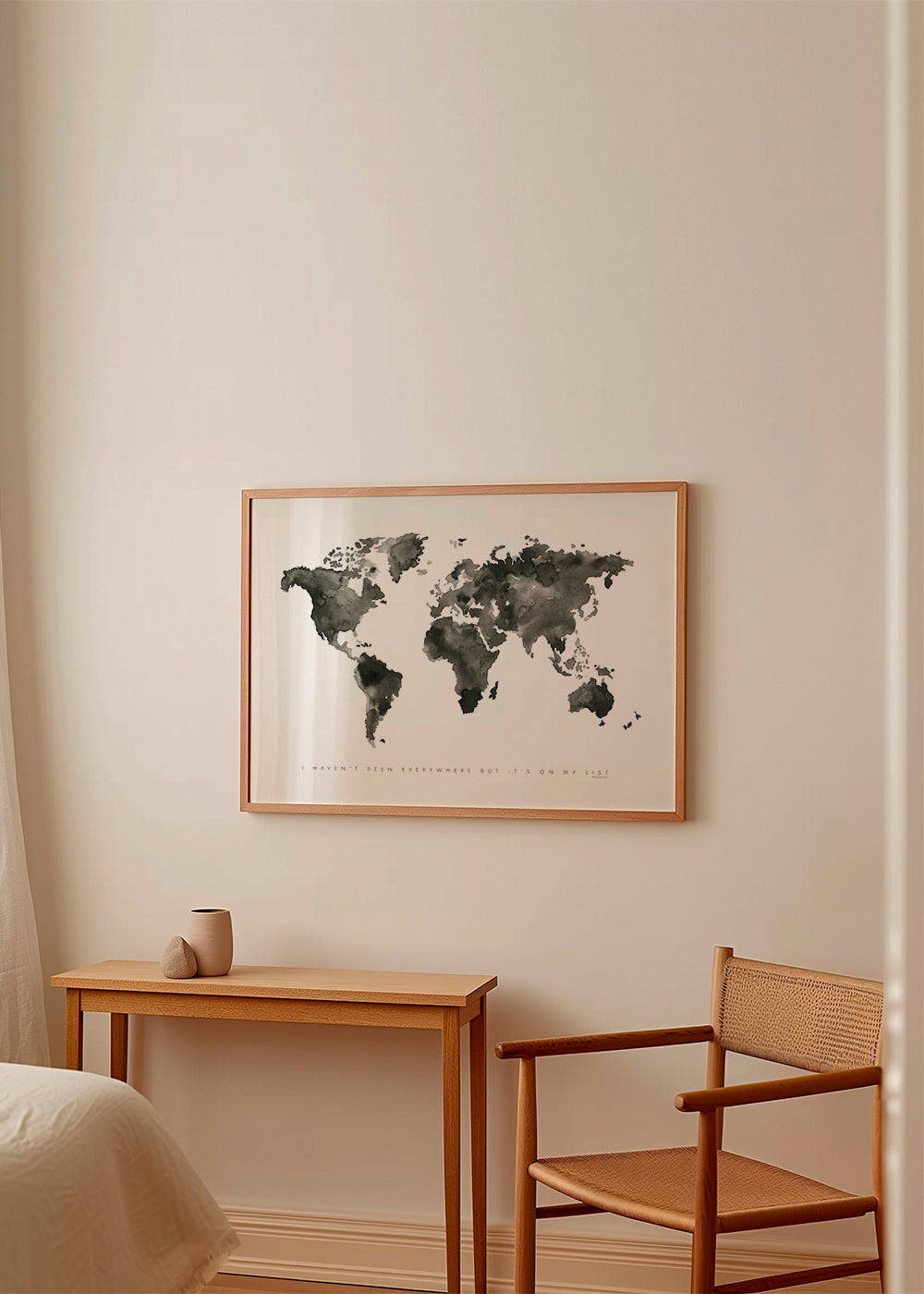 Plakat miast akwarela monochromatyczna