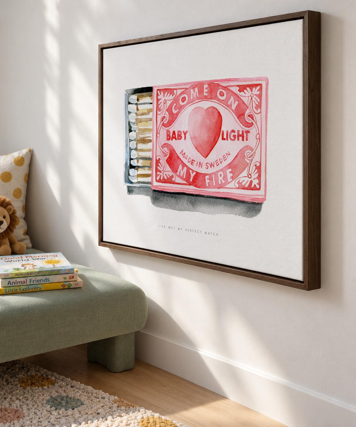 Perfect match - Framed canvas in an interior