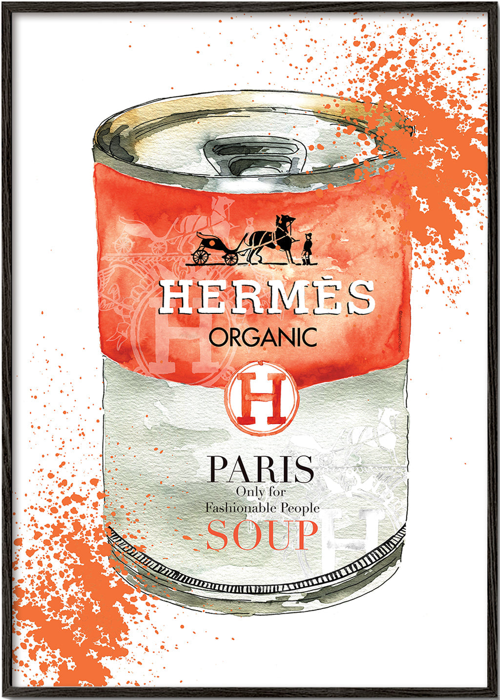 Sztuka do kuchni Hermès Soup ilustrowana puszka