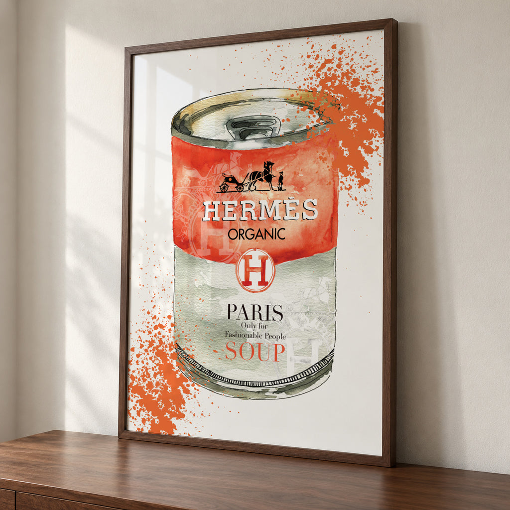 Hermes Soup - Framed poster detail