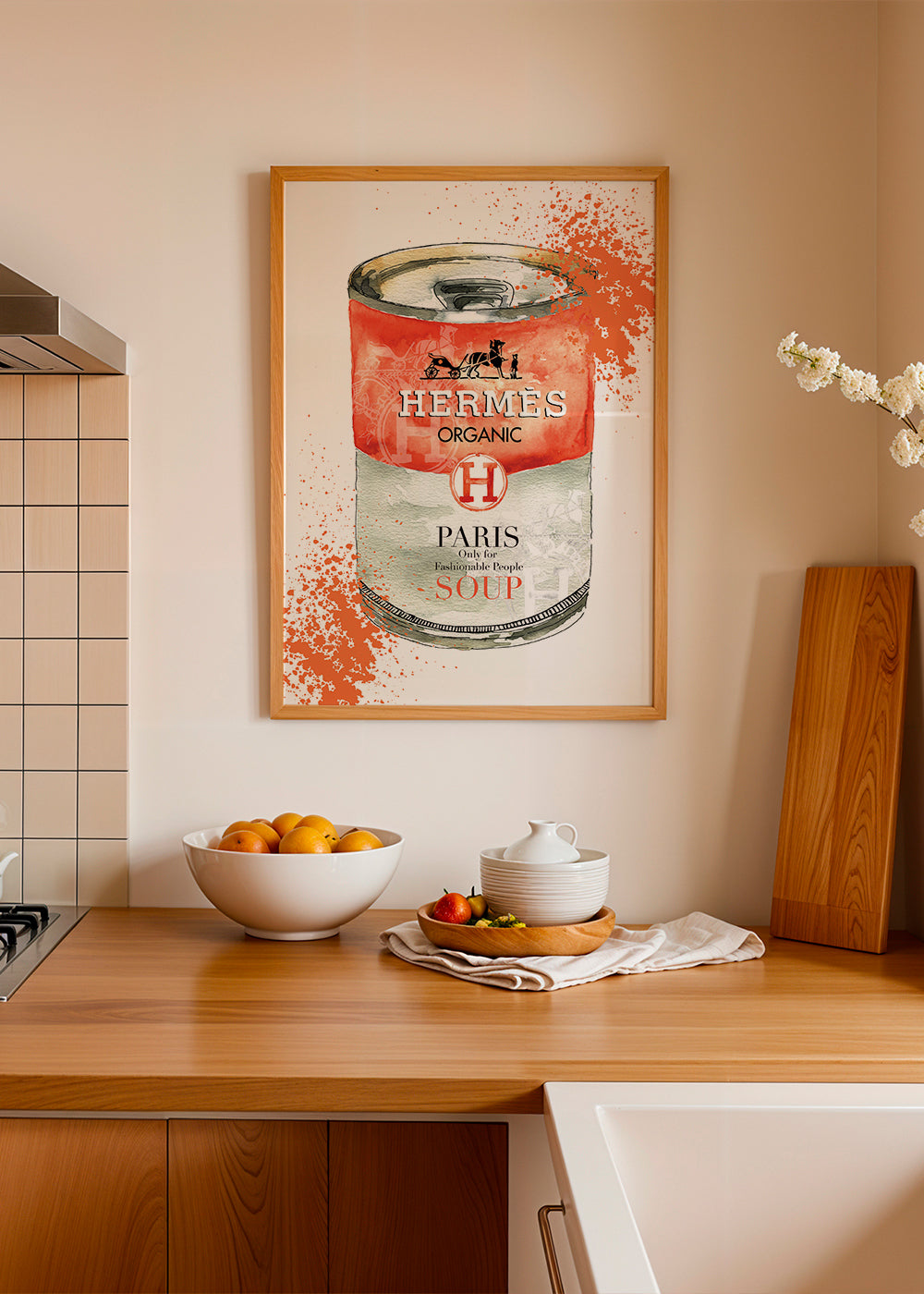 Sztuka do kuchni Hermès Soup ilustrowana puszka