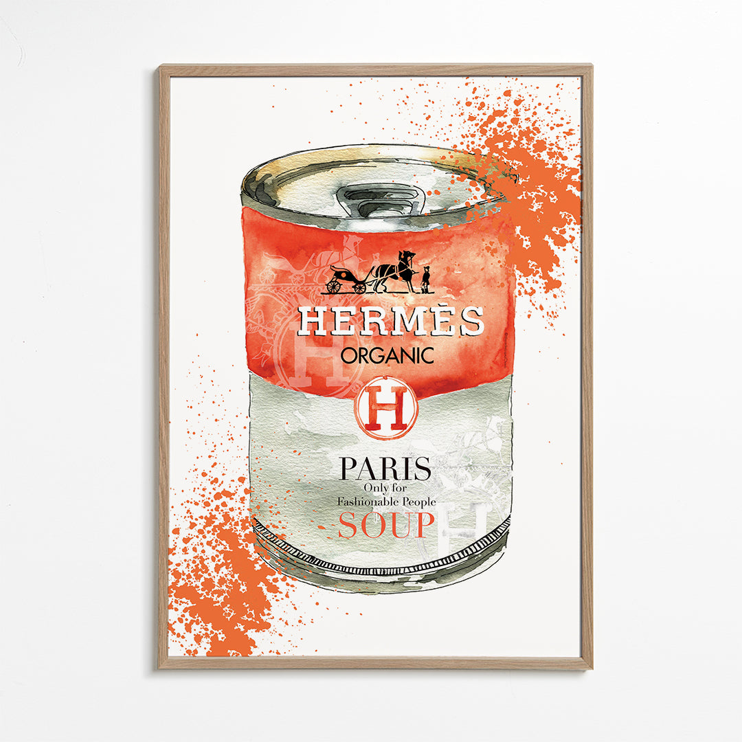 Sztuka do kuchni Hermès Soup ilustrowana puszka