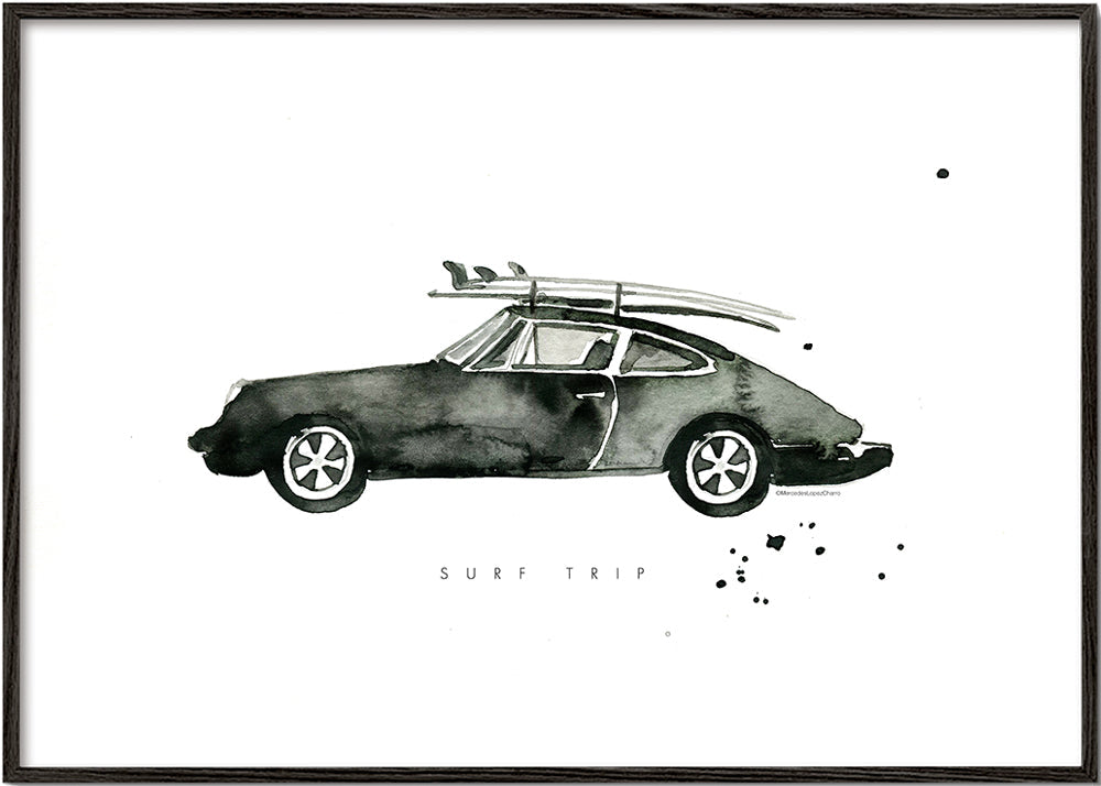 Sztuka sportowa: Porsche z deskami surfingowymi