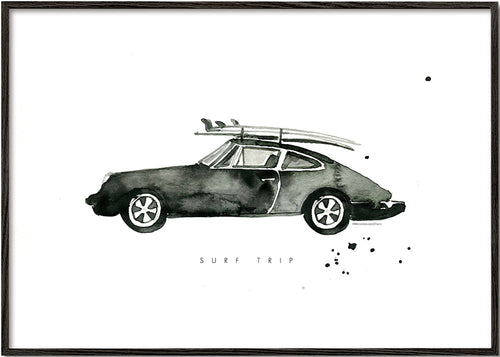 Sztuka sportowa: Porsche z deskami surfingowymi