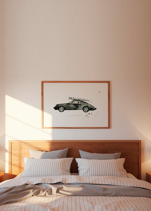 Sztuka sportowa: Porsche z deskami surfingowymi