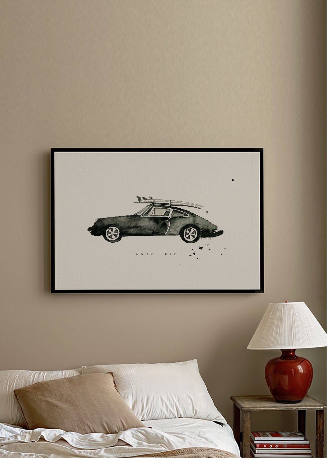 Sztuka sportowa: Porsche z deskami surfingowymi
