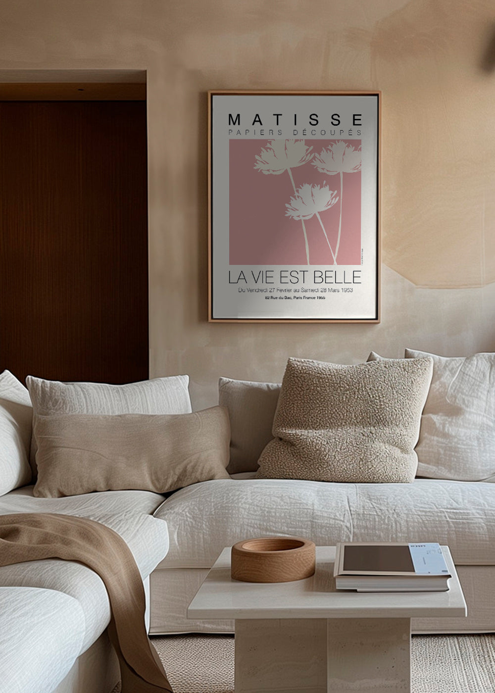 Plakat botaniczny Matisse różane wycinanki