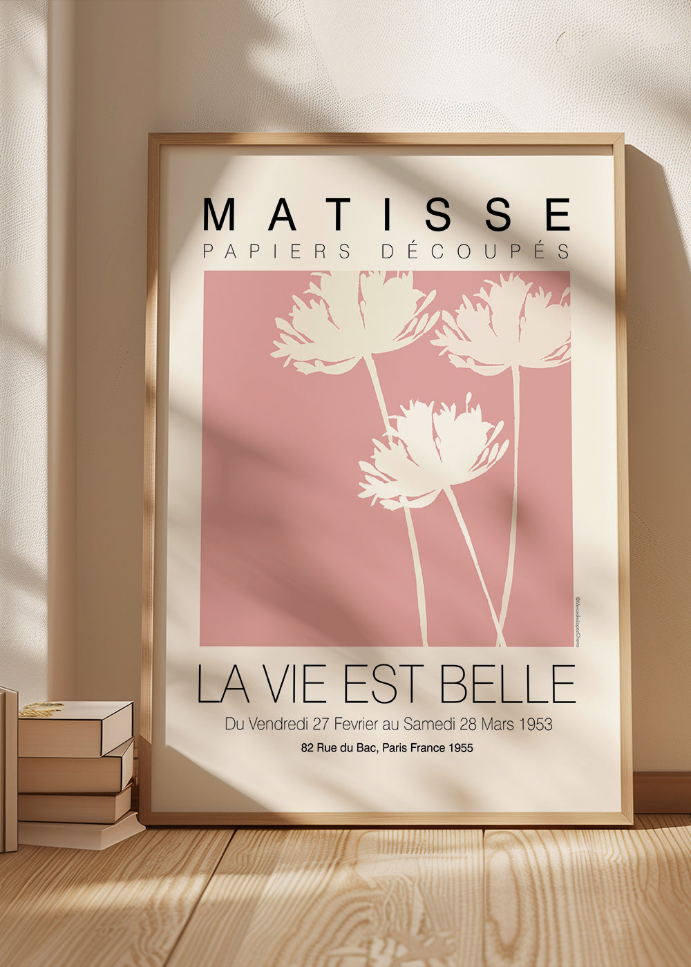 Plakat botaniczny Matisse różane wycinanki