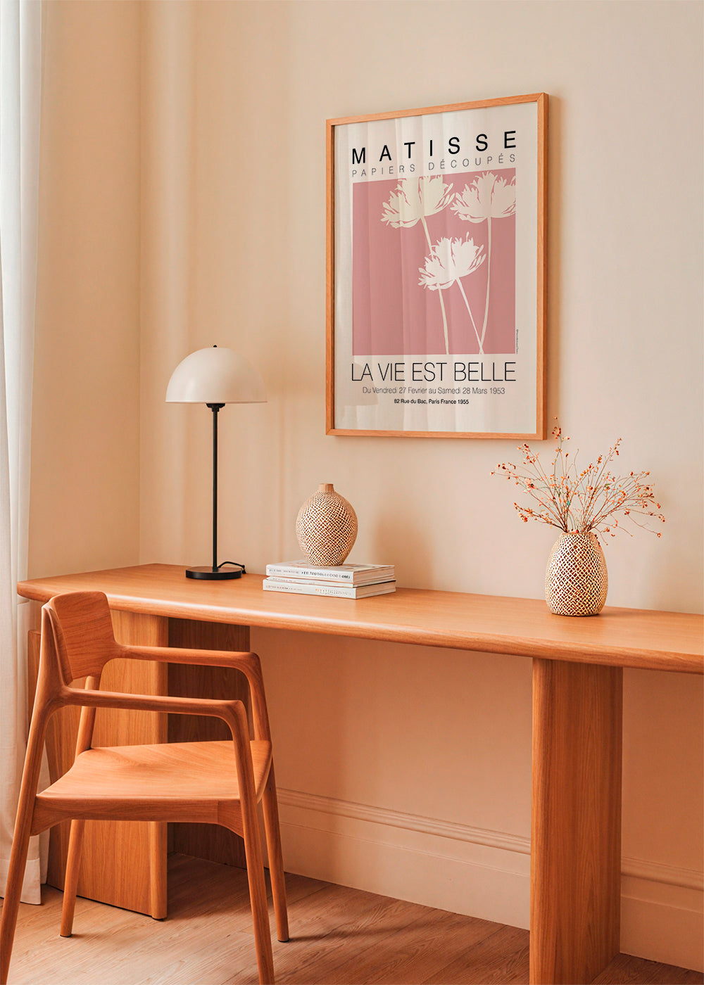 Plakat botaniczny Matisse różane wycinanki