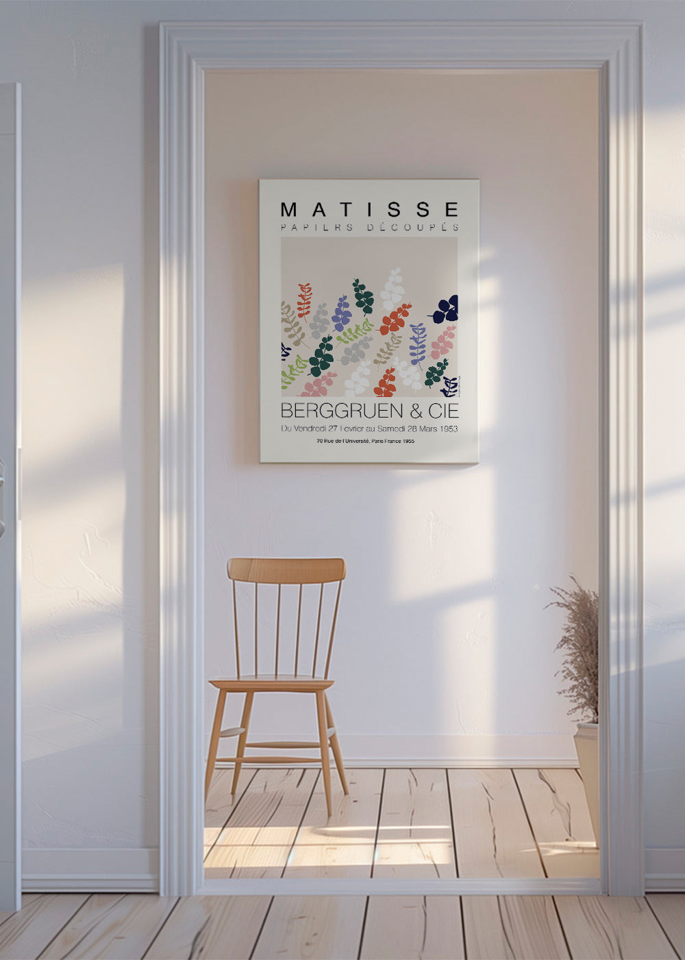 Plakat botaniczny Matisse wycinane liście