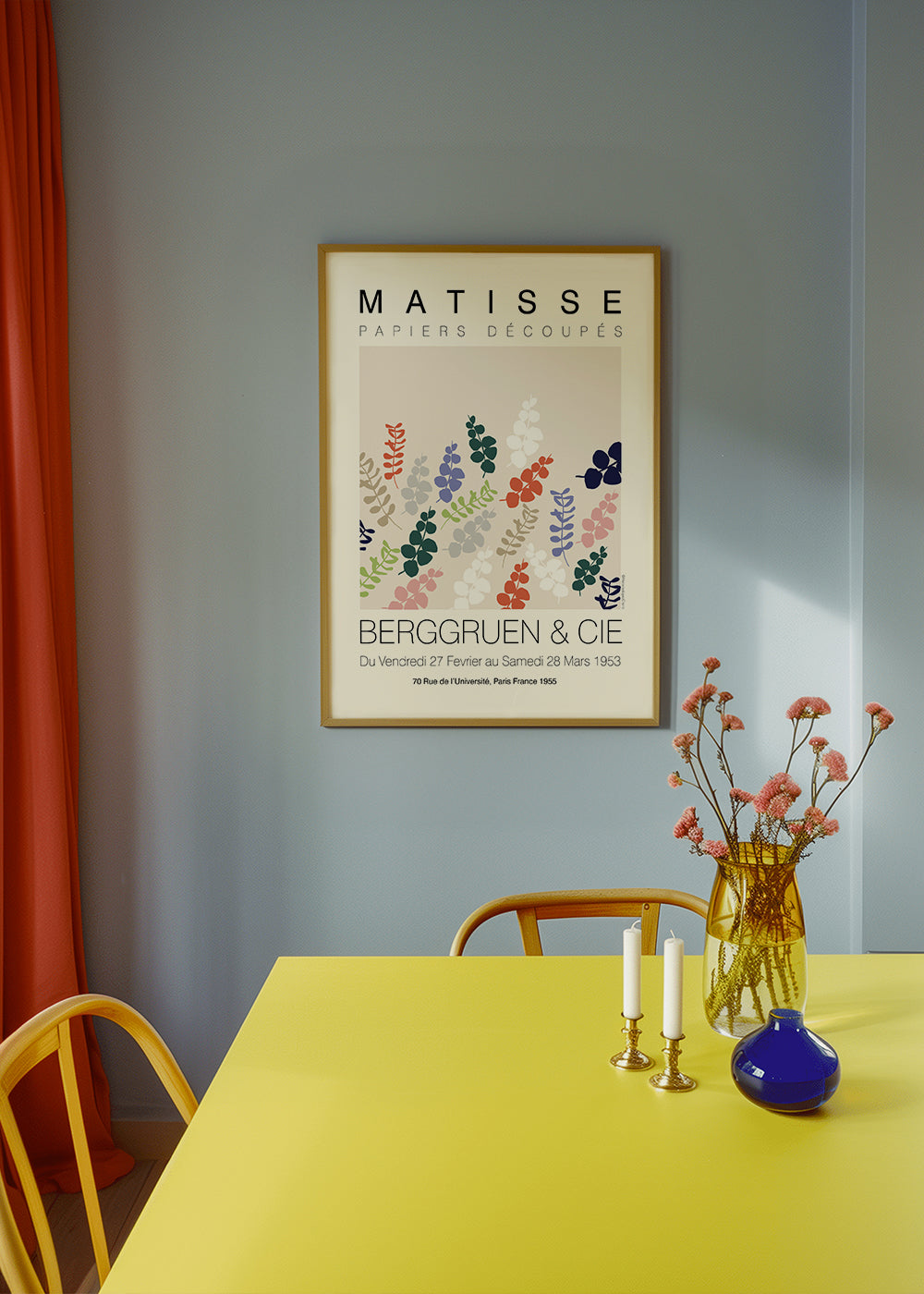 Plakat botaniczny Matisse wycinane liście