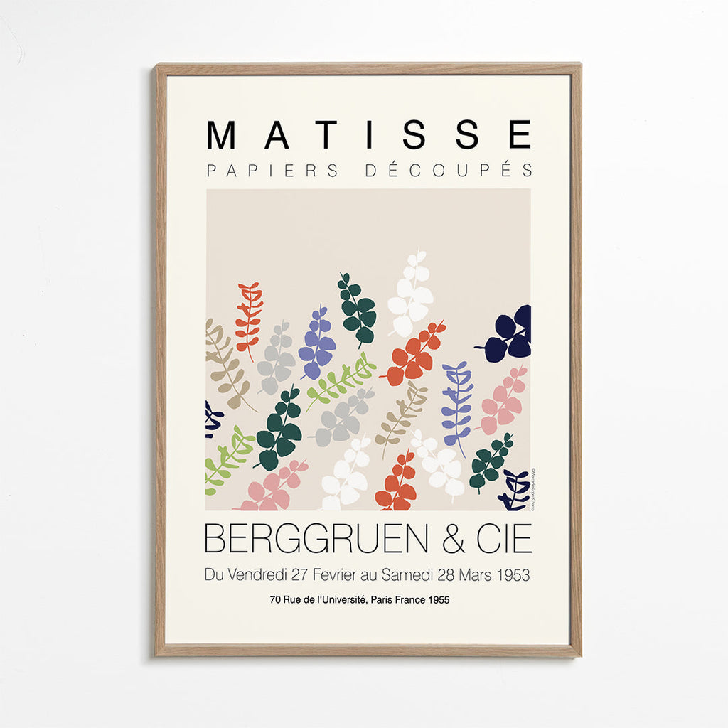 Plakat botaniczny Matisse wycinane liście