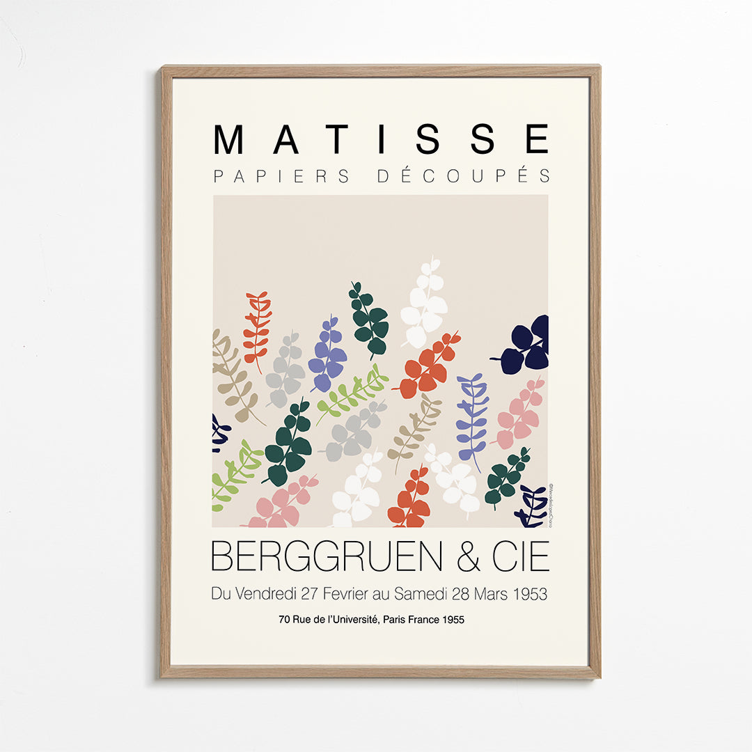 Plakat botaniczny Matisse wycinane liście