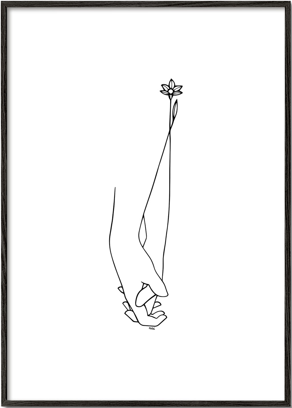 Minimalistyczna ilustracja rąk