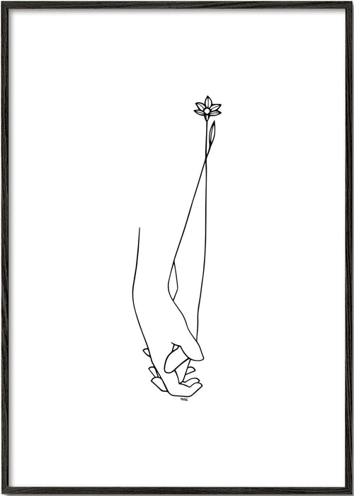 Minimalistyczna ilustracja rąk