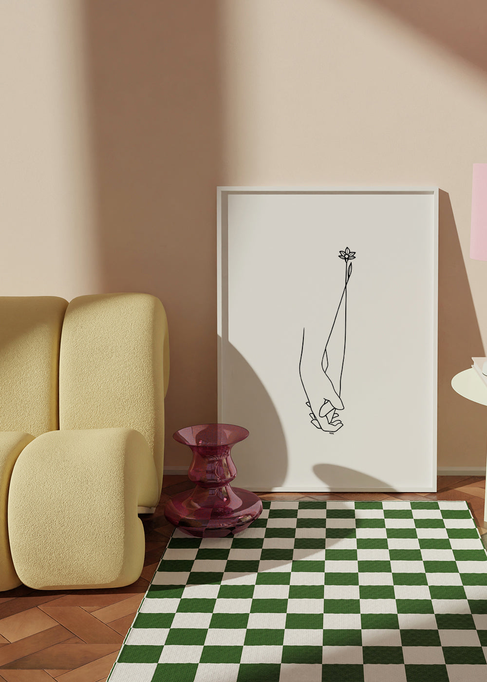 Minimalistyczna ilustracja rąk